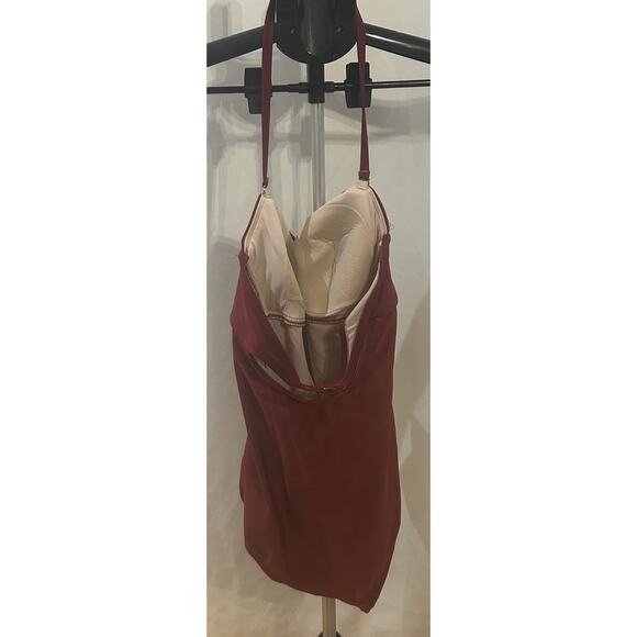 Kona Sol Red One Piece Swimsuit size L - Picture 2 of 3